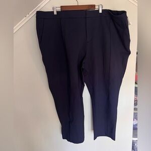 Eloquii NWT size 28R navy blue dress pants slim tapered leg